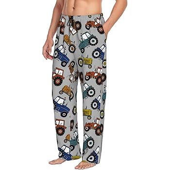 パンツ PHEENY print typewriter pajamas pants Buewutiry Heart Waffle Print Mens Pj Pants,Soft Men Lounge